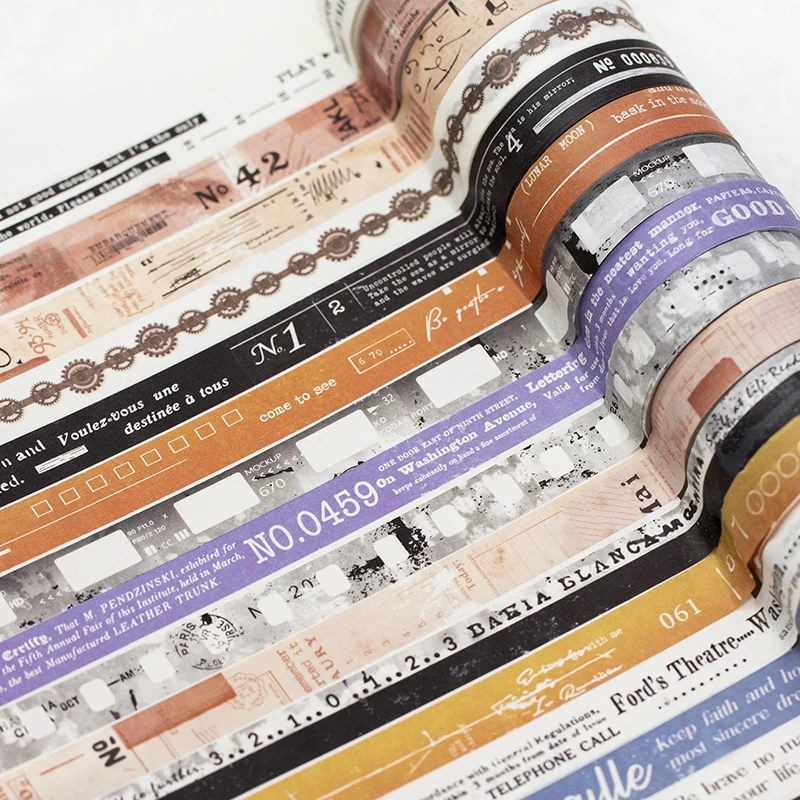 Yoofun 5 rolls Daily Life Washi Masking Tape Crafts Tape for Planner Diy Journal Decoration Gift Wrapping Scrapbooking Planner 5