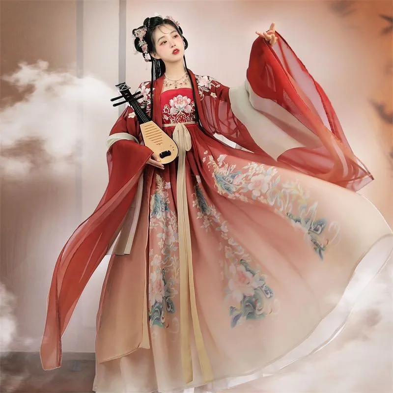 

Cheko Skirt Chinese Traditional Han Clothing Women's Full Set of Corzi with Chest One Piece Fairy Daily Style