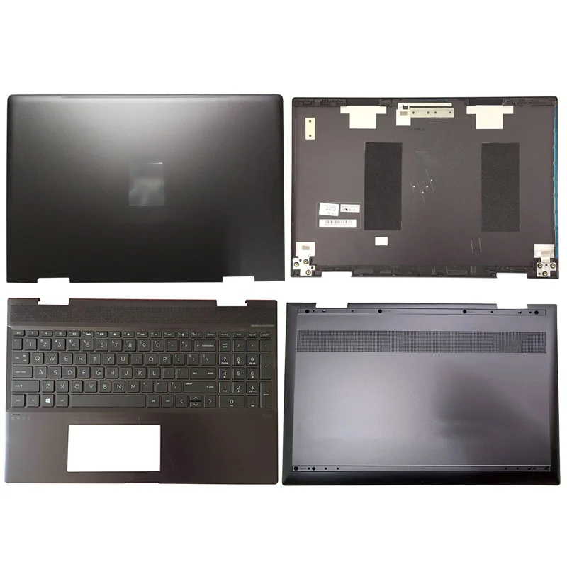

Черный чехол для ноутбука HP ENVY X360 15-CN 15M-CN 15-CN013TX, задняя крышка/Упор для рук/Нижняя крышка 609939-001, Φ