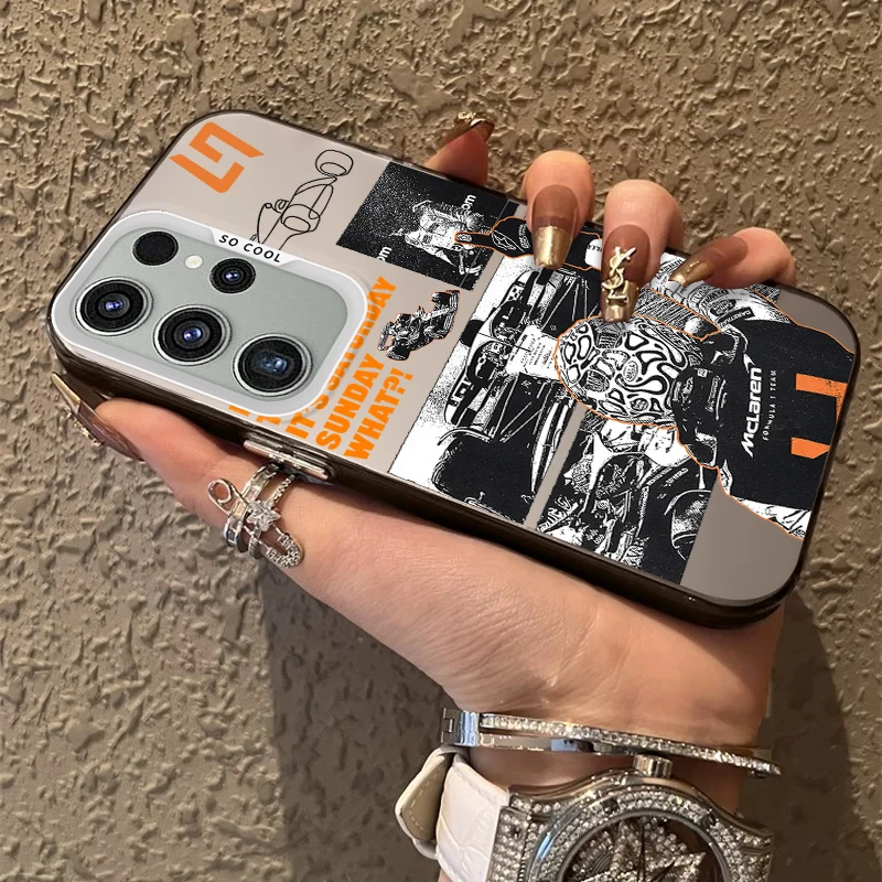 L-Lando N-Norris Frosted Acrylic Phone Case Cover
