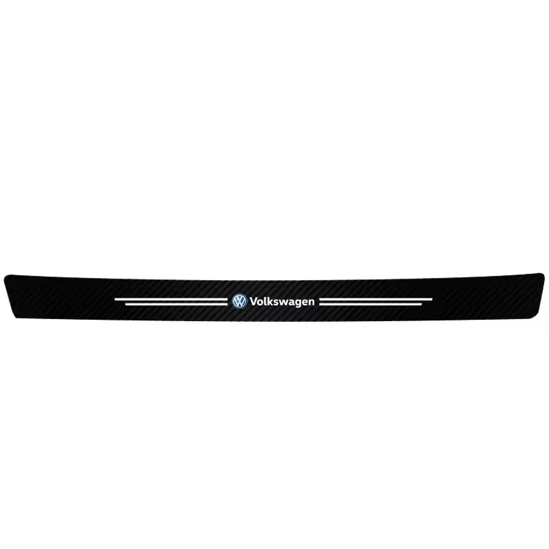 Premium Carbon Fiber Car Door Sill Scuff Plate Decor Stickers, Multiple Pack Options Available