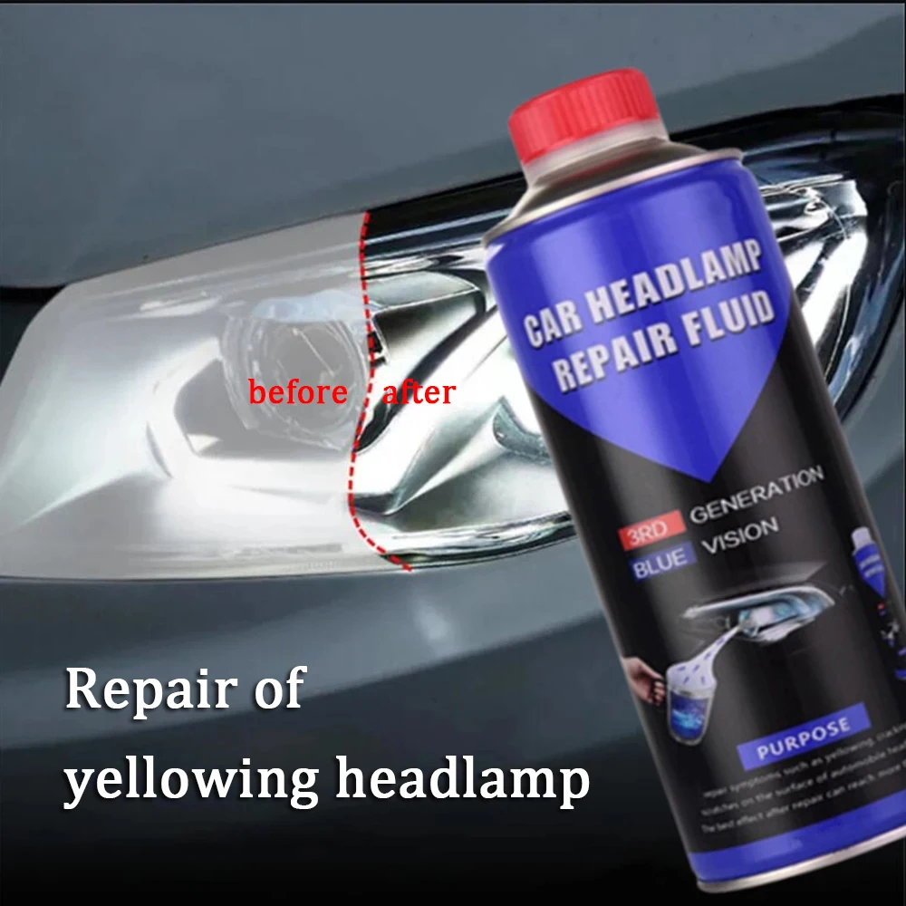 Car Headlight Chemical Polishing Kit Headlights Liquid Polymer Repair Fluid Scratch Remover Car Headlamp Liquid Restoration Kits