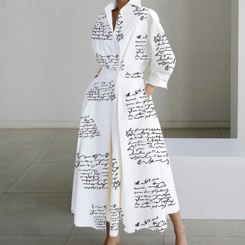 Autumn Office Lady Long Sleeve Dress