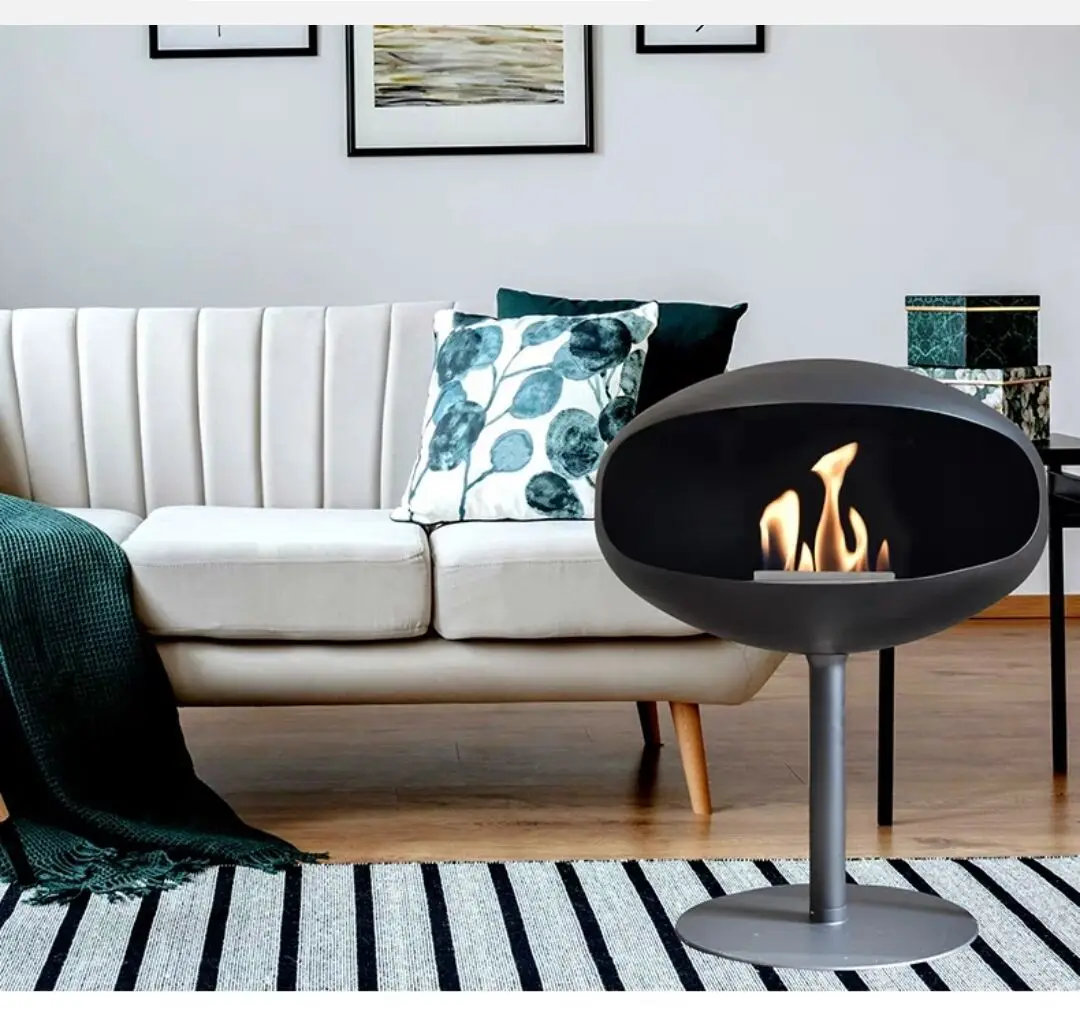 Floor-standing Decorative Fireplaces Indoor Living Room Free Standing Fireplace New Design Real Fire Bio Alcohol Fireplace