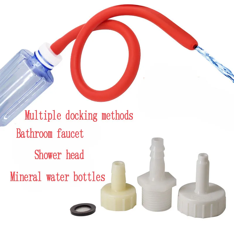 50 to 200cm Long douche silicone enema syringe shower cleaning head anal beads butt plug nozzle tip tool fauce_voghion.com