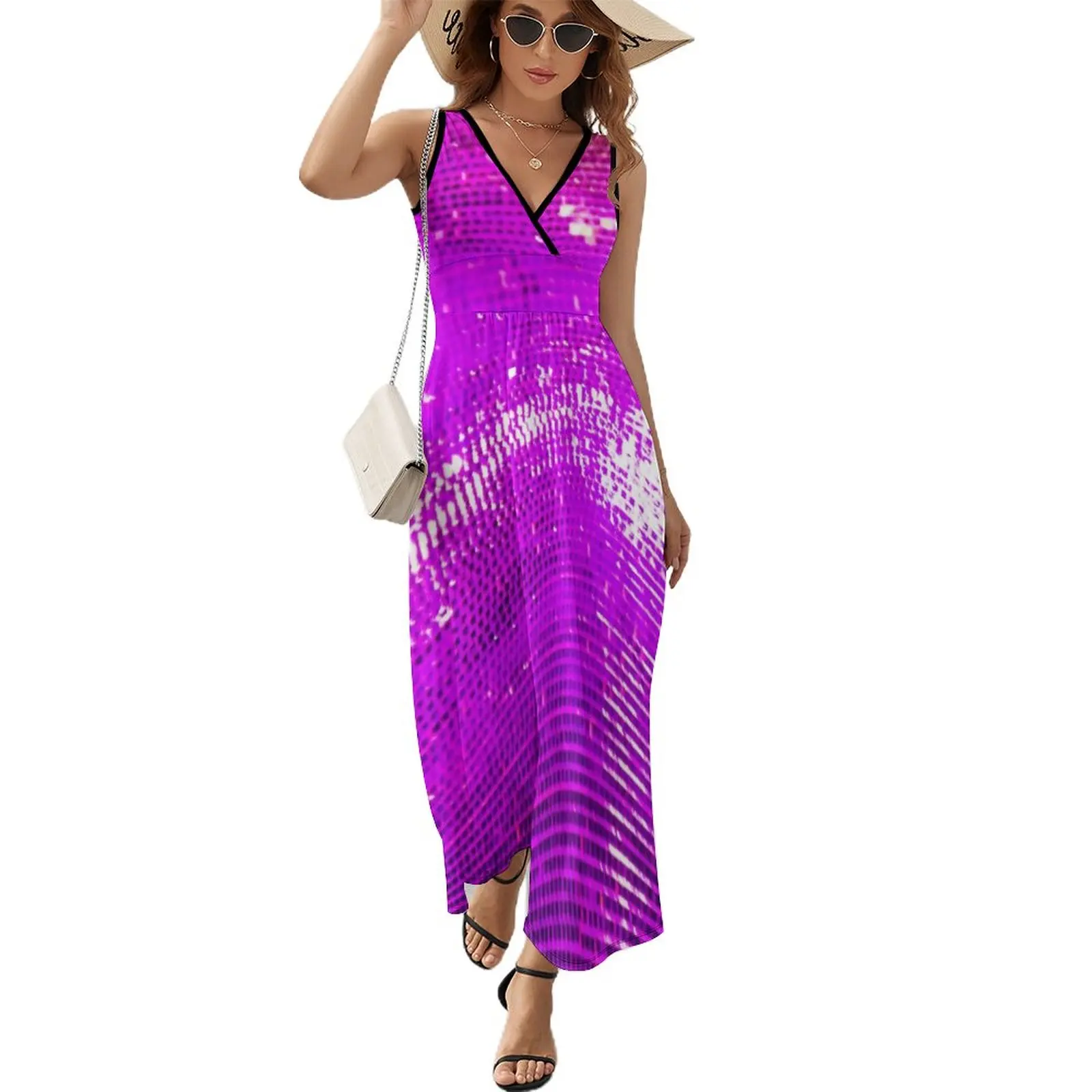

Pink Disco Ball Sleeveless Dress dress elegant dresses plus sizes