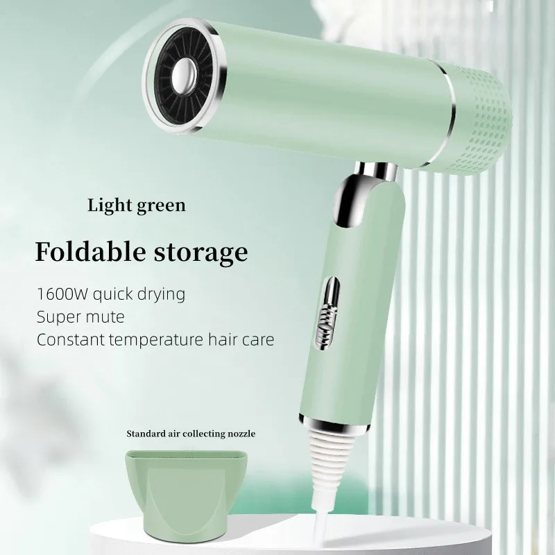 Hair Dryer 1600w Negative Ion Foldable Portable Household Hair Salon T-type Dryer hair dryer