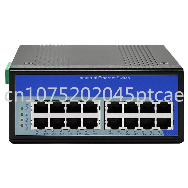 

16 Ports 10/100/1000M RJ45 2 Layer Unmanaged Industrial Ethernet Switch DIN-Rail UT-60020G-16GT-BNF