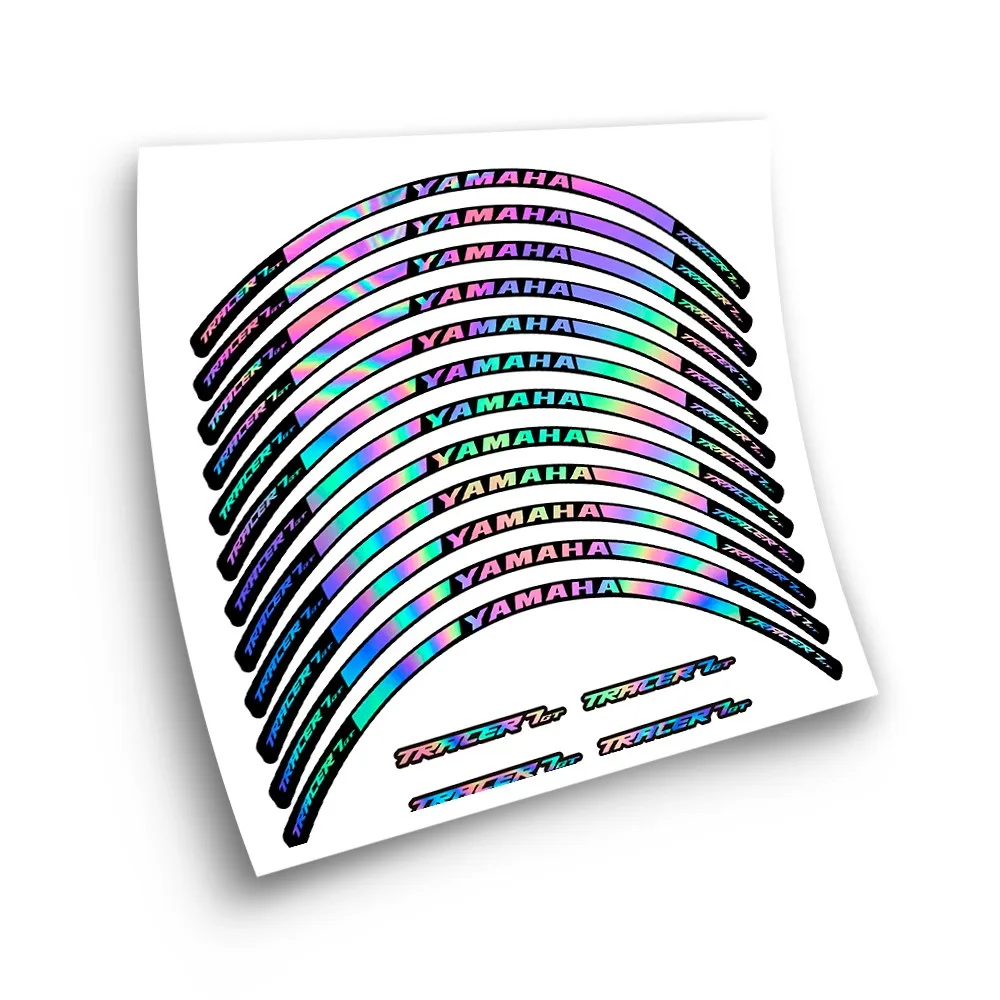 Kit Adesivo Compatibile Con Cerchione Moto Yamaha Tracer 7 Gt