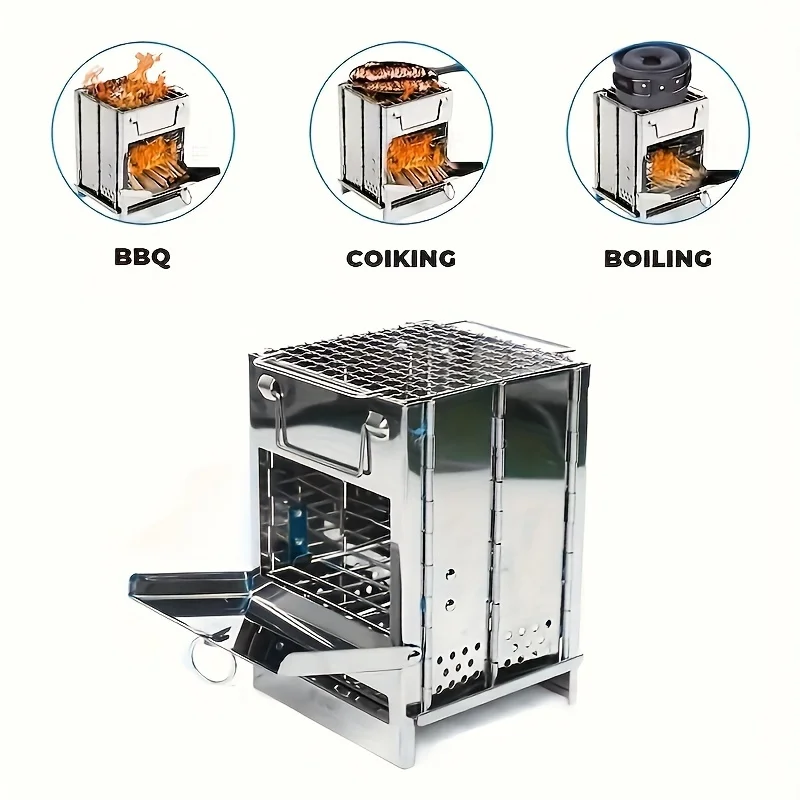 Portable Steel Firewood Stove 6