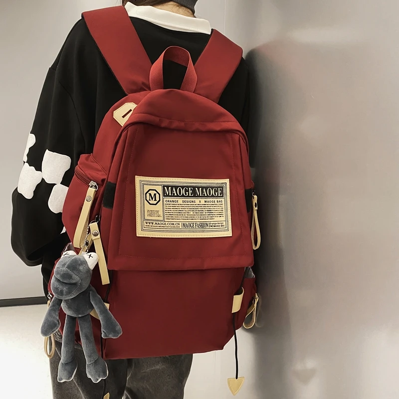 

Рюкзак JOYPESSIE для мужчин и женщин, модная водонепроницаемая сумка для учеников Старшей школы, для ноутбука, черный