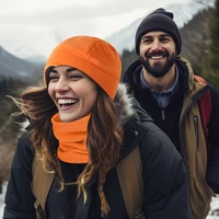 LIXADA Winter Beanie Hat Scarf Set Windproof Ski Skull Cap Neck Warmer Gaiter Face Scarf for Winter Outdoor Activities 2