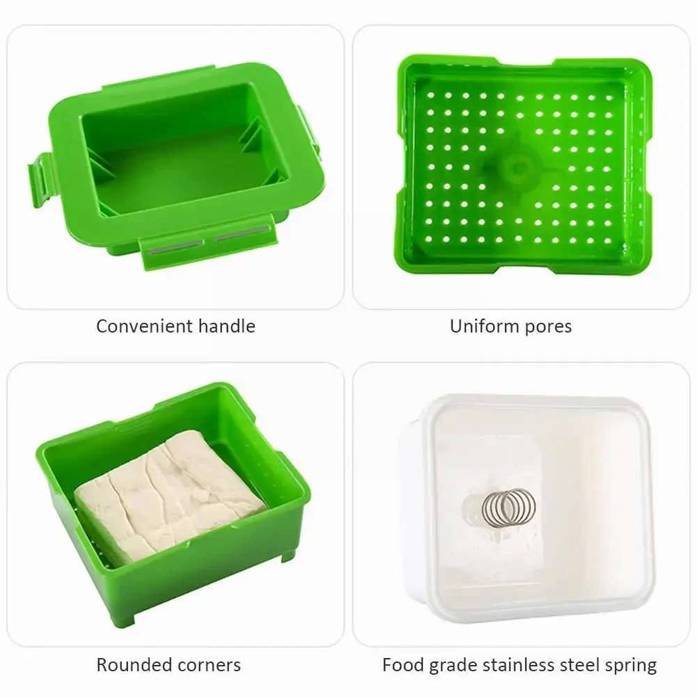 1 set DIY Homemade Tofu Press-Maker Mold Box Plastic Soybean Curd Making Machine Kitchen Cooking Tools Set