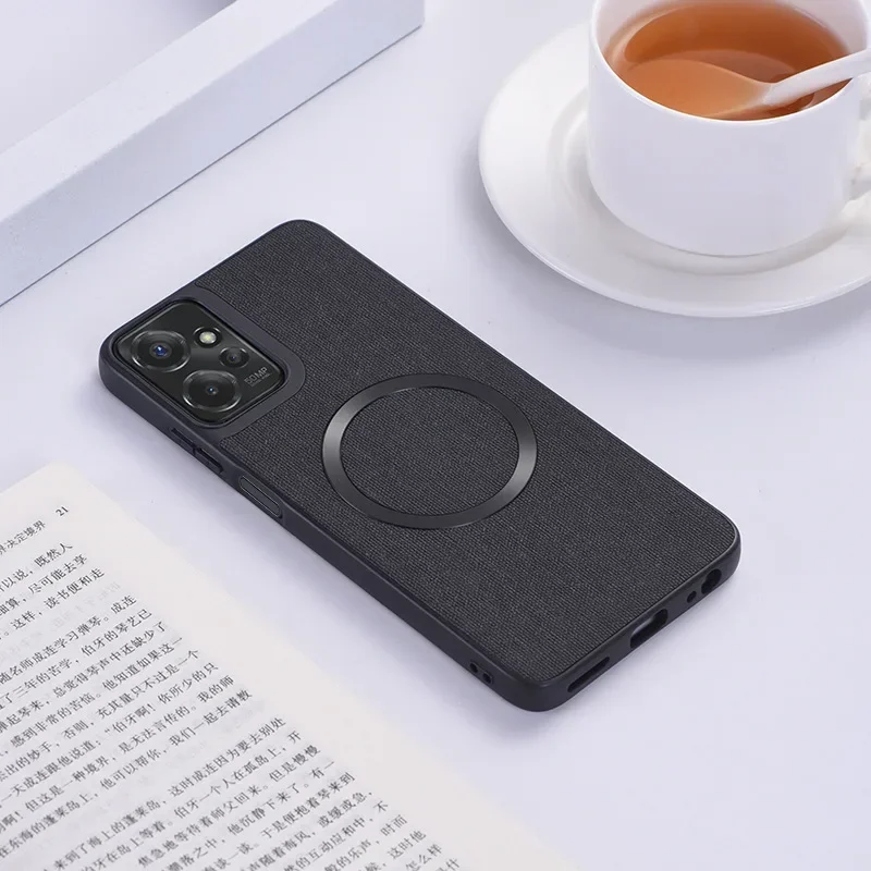 Luxury Fabric Magnetic Phone Case with MagSafe Technology