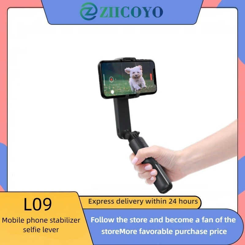 ZIICOYO L09 Gimbal Stabilizer Selfie Stick Tripod with Fill Light