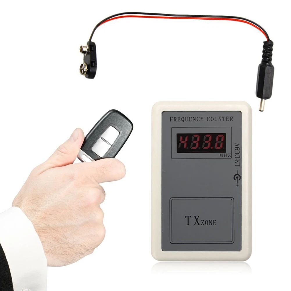 Handheld Remote Control Wireless Frequency Meter 250-450MHZ Car Key Frequency Counter Tester Indicator Detector Auto Accessories