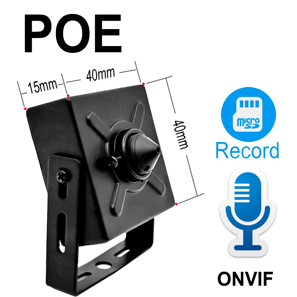 5MP 1080P POE 48V MINI IP Camera HD Cctv Security High Definition Surveillance Support Micro SD Slot Onvif Audio Home Camhipro 1