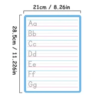4PCS Children Number & Alphabet Dry Erase Board handwriting board Double Sided Durable Portable Whiteboards for school classroom 2