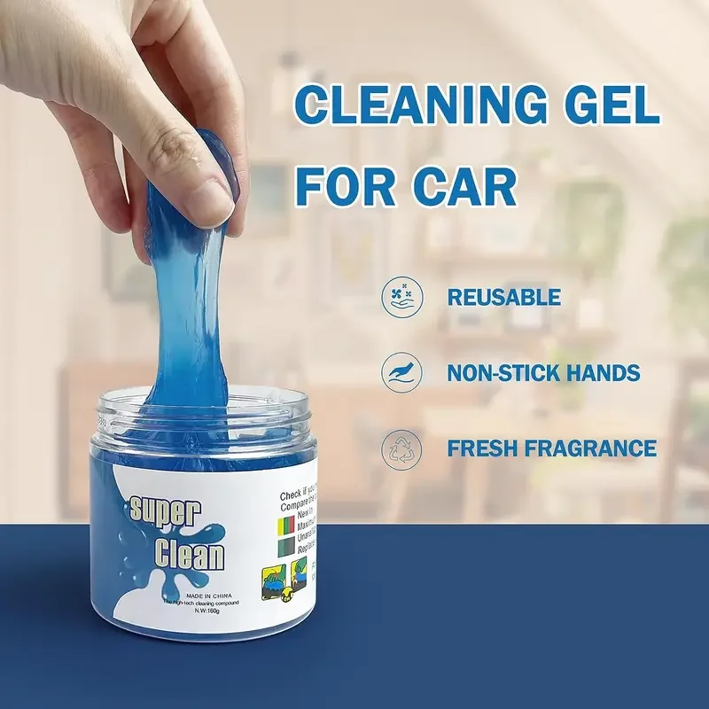 Car Cleaning Gel Air Vent Dust Cleaner Gel Household Office Auto Laptop Keyboard Multifunction Gap Cleaning Dust Remover