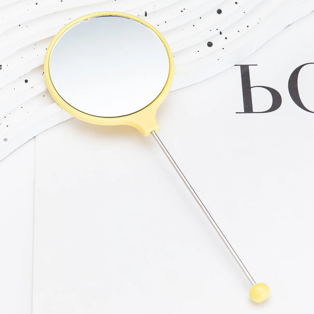 10pcs DIY Beaded Mirror Portable Handheld Beadable Bliss Mirrors Makeup Mirror Bookmark for Teachers Student Gift Stationery