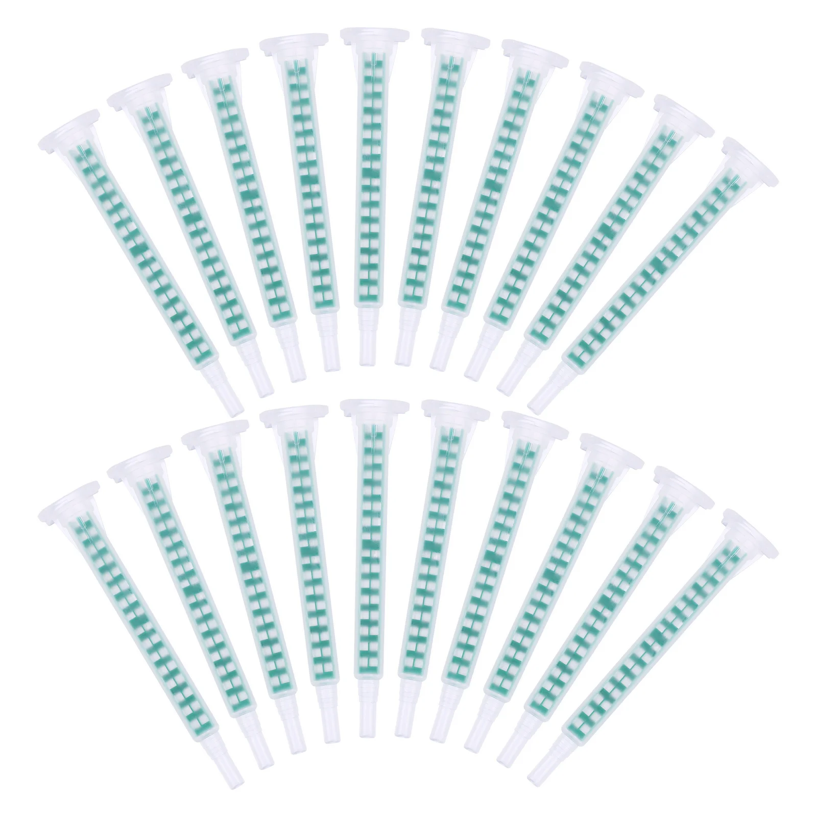 50 Pcs Mixing Hose Epoxy Nozzle Tube AB Glue Applicator Resin Mixer Filling Applicators Mixers