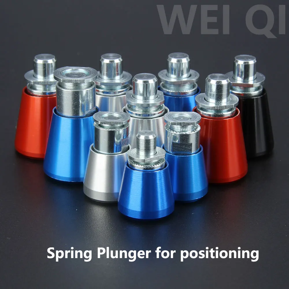 Stainless Steel Knurled Plungers Large In Stock Aluminum Spring Loaded Plunger Hold-Open Feature Spring Plunger With Internal Nut