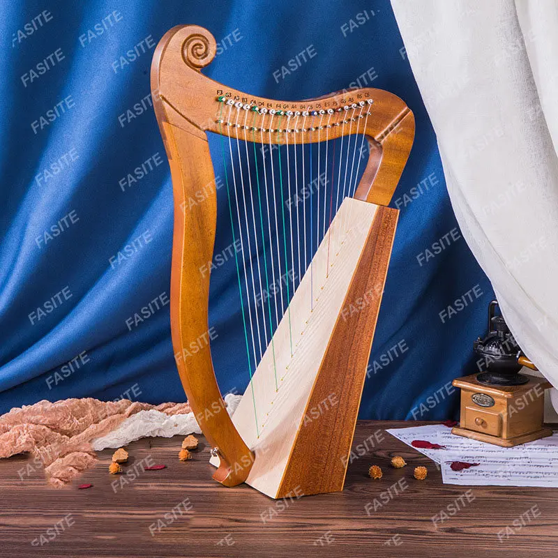 Cinese 19 Corde Folk Professionale Arpa Lira Speciale Mandolino Arpa In Legno Liere Tradizionale Strumento Musicale In Miniatura