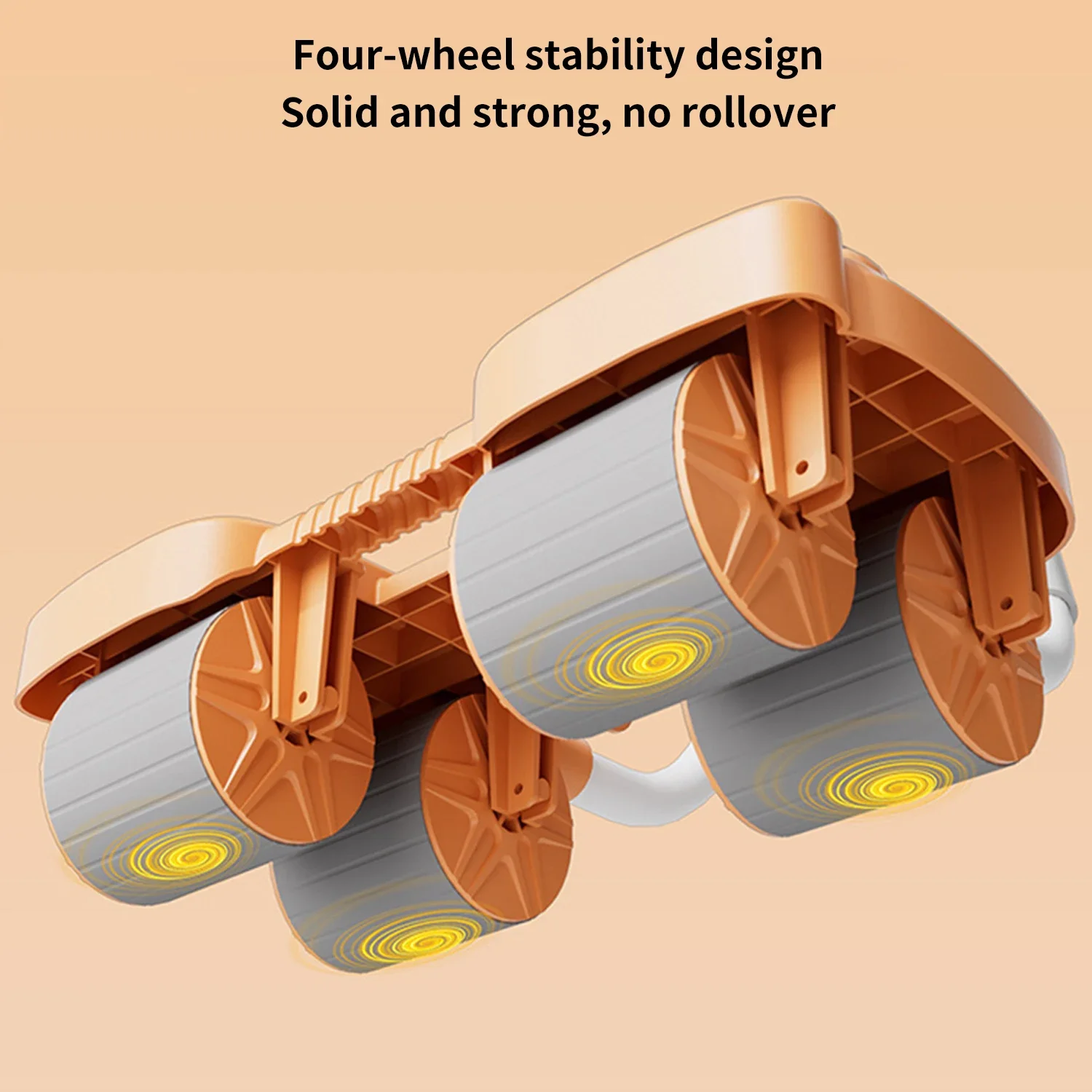 Abdominal Wheel Roller Abs Workout Equipment Machine For Gym Automatic Rebound Elbow Support Fitness Sports With Phone_voghion.com