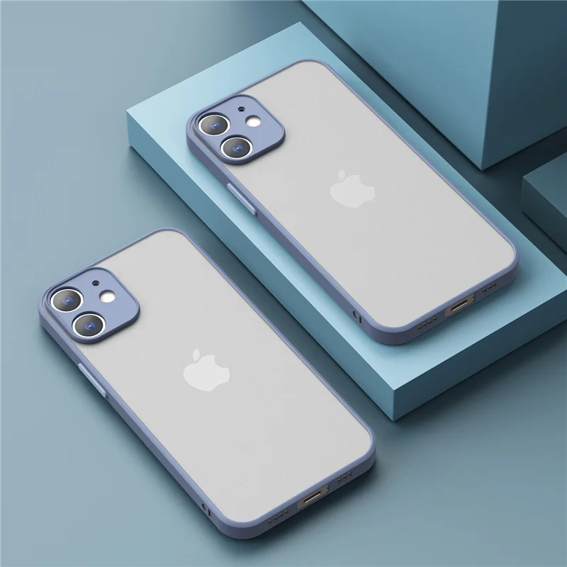 Premium Shockproof Armor Matte Case - Luxury Silicone and Hard PC Cover