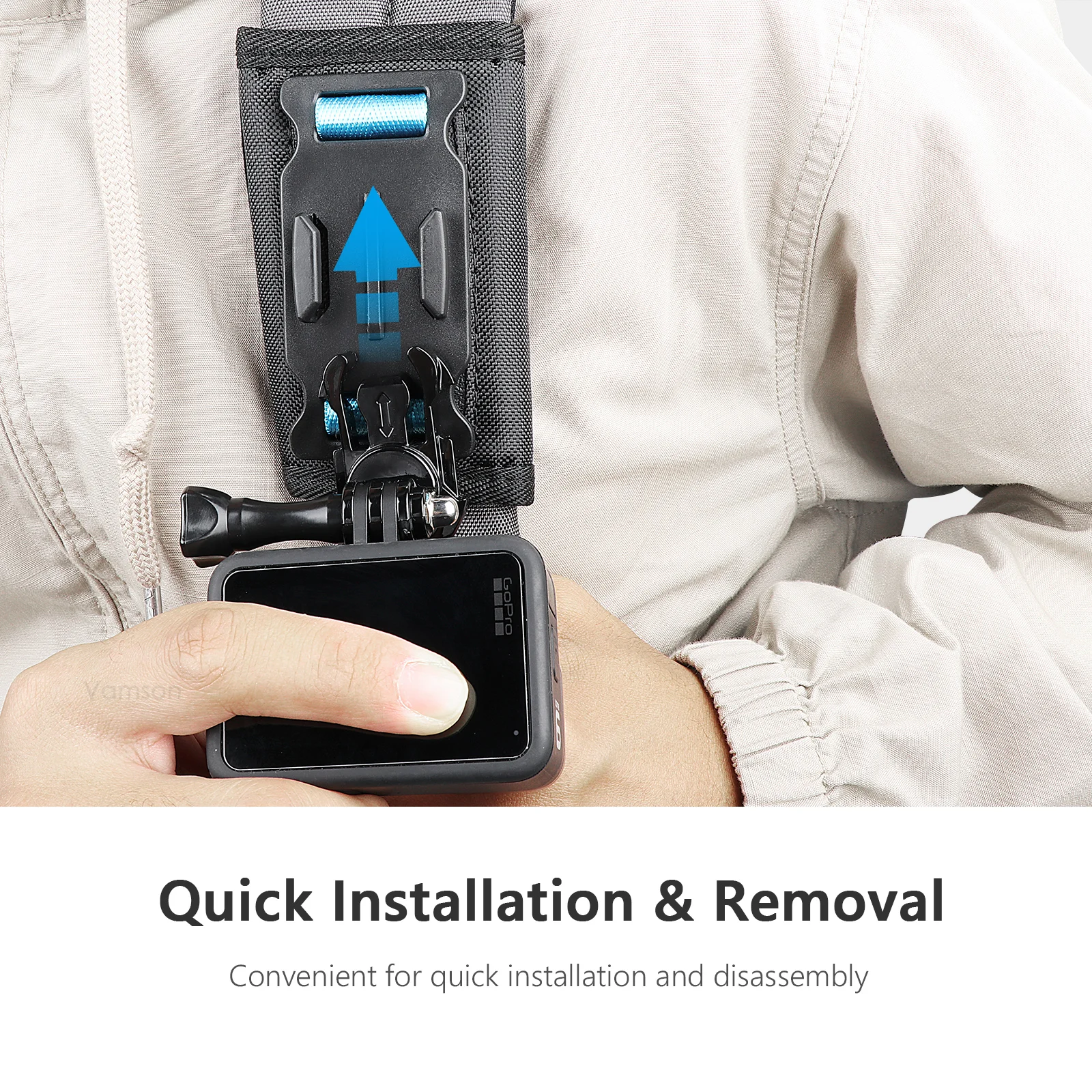 2X(6PCS Boucle De Grand Lok Ceinture Clip Boucle Pour Couteau Kydex Ga8252