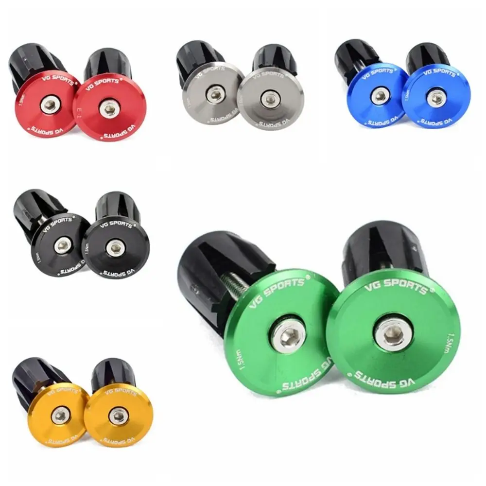 

1 Pair of Expansion Bicycle Handlebar Plugs Multi-color MTB Bike Handlebar End Plugs Aluminum Alloy Easy To Install