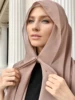 105817-99d686.jpg Hijab instantané en mousseline de soie avec boucle magnétique, couleur unie, écharpe musulmane pour femme, Turban islamique, bandeau à la mode, châle, nouvelle collection
