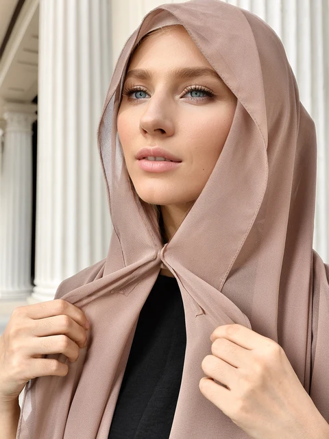 105817-99d686.jpg Hijab instantané en mousseline de soie avec boucle magnétique, couleur unie, écharpe musulmane pour femme, Turban islamique, bandeau à la mode, châle, nouvelle collection