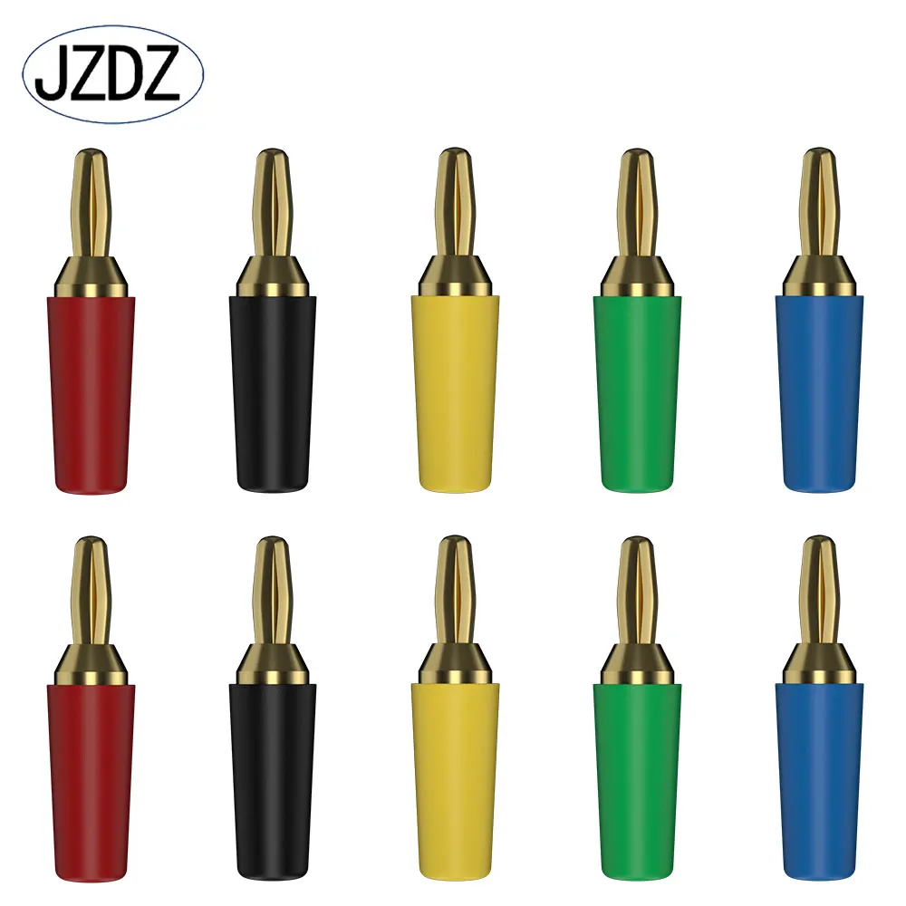 

JZDZ 10PCS 2.5MM Banana Plug Gold Plated Banana Pin Electrical Connector Accessories J.10007