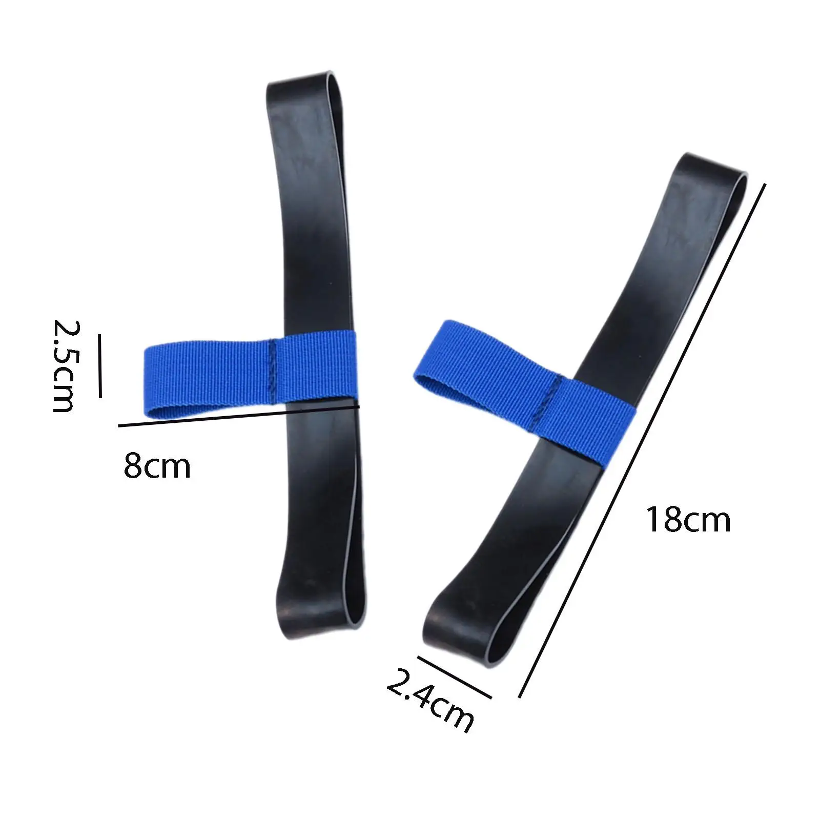 2x Diving Retainer Band Retaining Band Multipurpose Rubber Elastic Binding Band Wearproof Non Slip Cylinder Hose Retainer Strap