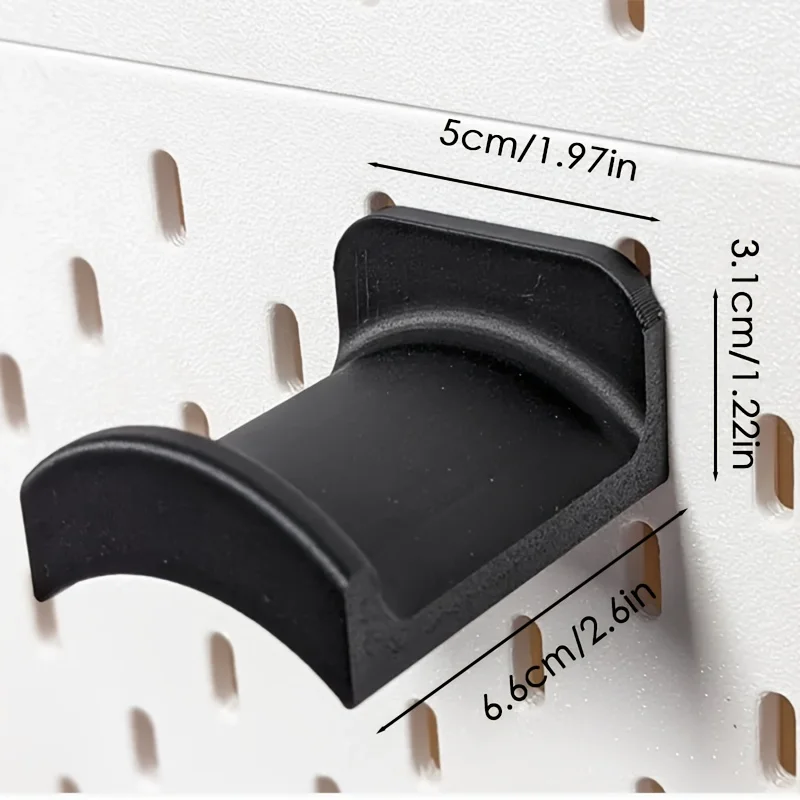1pc Wall-Mounted Suspended Headphone Shelf For Ikea Skadis Headphone Hanger Multi-Functional Desktop Storage Display Torage Rack