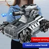 RC Tank Shooting Water Bullets 2.4Ghz Sensing Remote Control Vehicle LED Light Realistic Sounds & Music Spray For Kids Gift 1