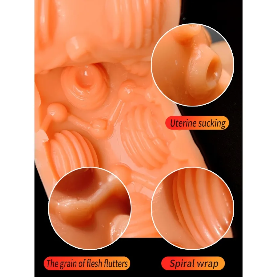 Male Masturbator Cup Portable Soft TPE Vacuum Pussy Sex Toys for Men Penis Trainer Massage 18+