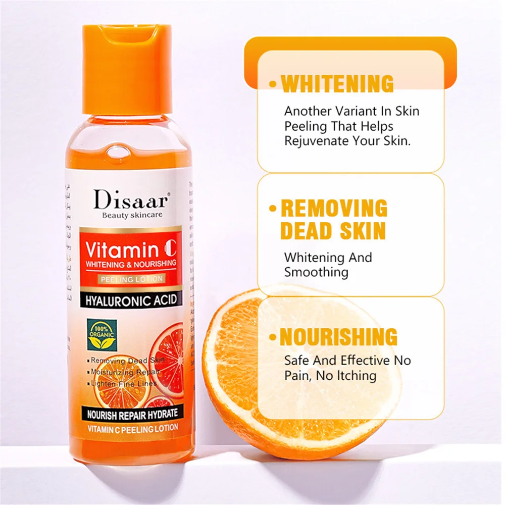Disaar Vitamin C Peeling Lotion Remove Dead Skin Exfoliating and Smoothing New Skin Body Skincare Product 100ml 2