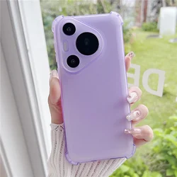 Candy Color Shockproof Transparent Matte Silicone Soft Case Cover for Redmi A5 4G (Purple)