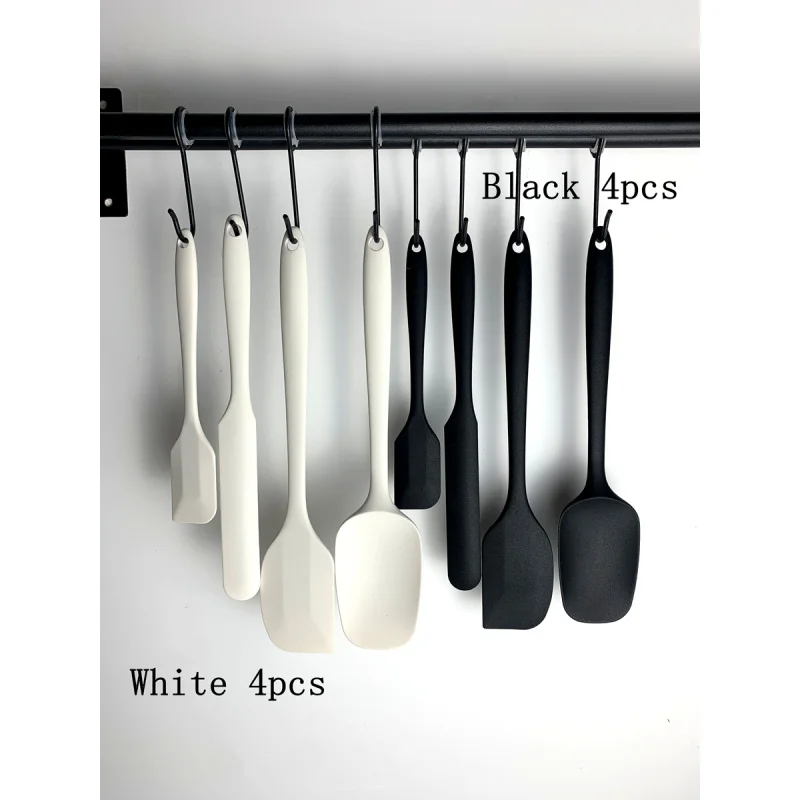 Kitchen Silicone Spatula Set, 600ÂºF High Heat Flex Silicone Scraper with Nonslip Handle for Cooking Mixing Baking Serving Stirri