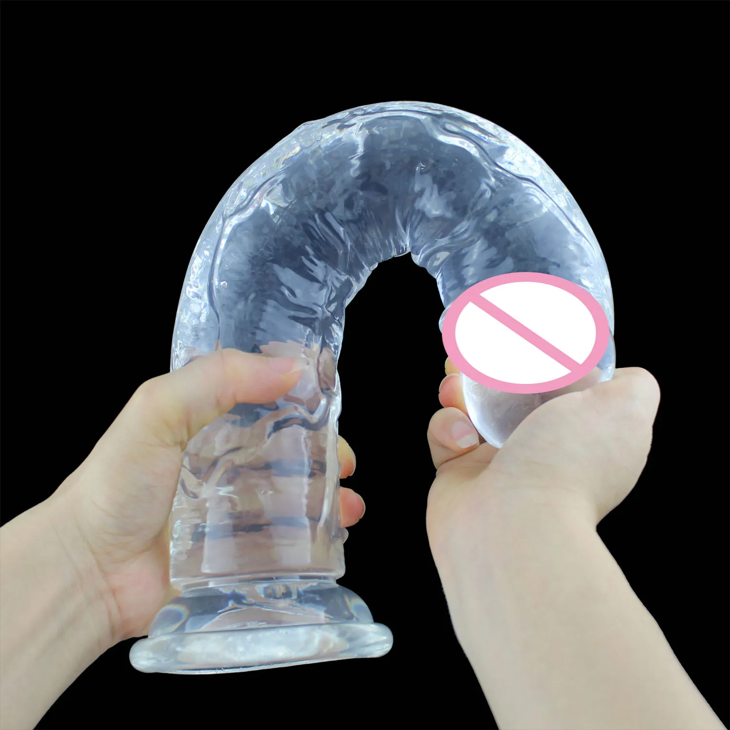 11.8 Inch XXXL Insertable Soft Transparent Thick Dildo with Suction Cup Penis Anal Sex Toy Huge Dick for Women Lesbain Gay