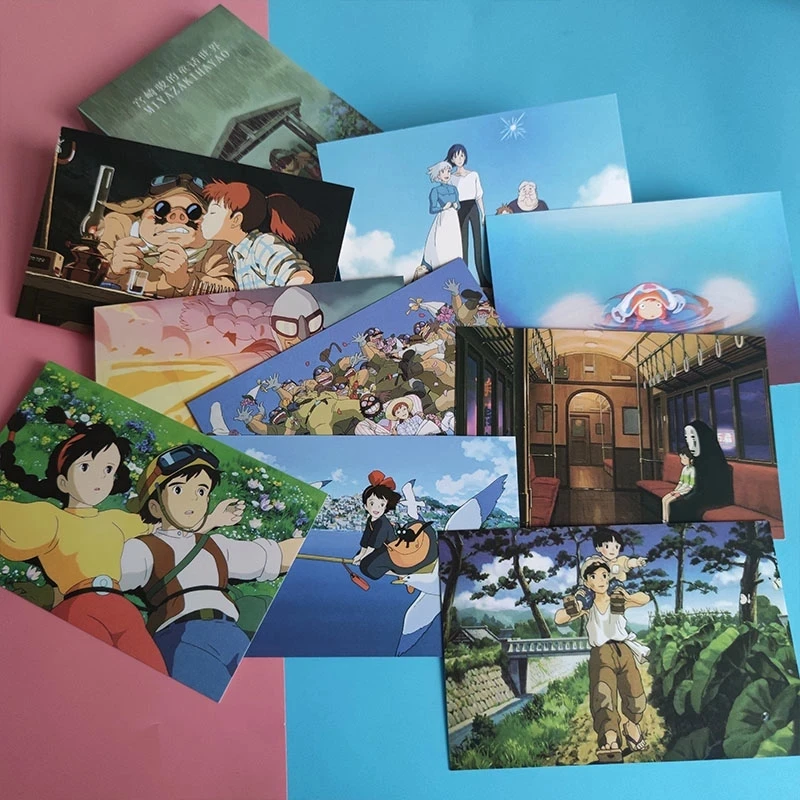 Studio Ghibli Oil Painting Postcard 30pcs/lot