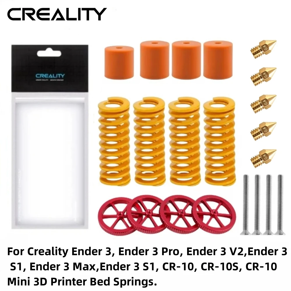 Creality official Ender 3 Pro Springs Upgrade, 3D Printer Bed Springs，Ender 3 Bed Leveling Springs Compatible for Ender 3 series