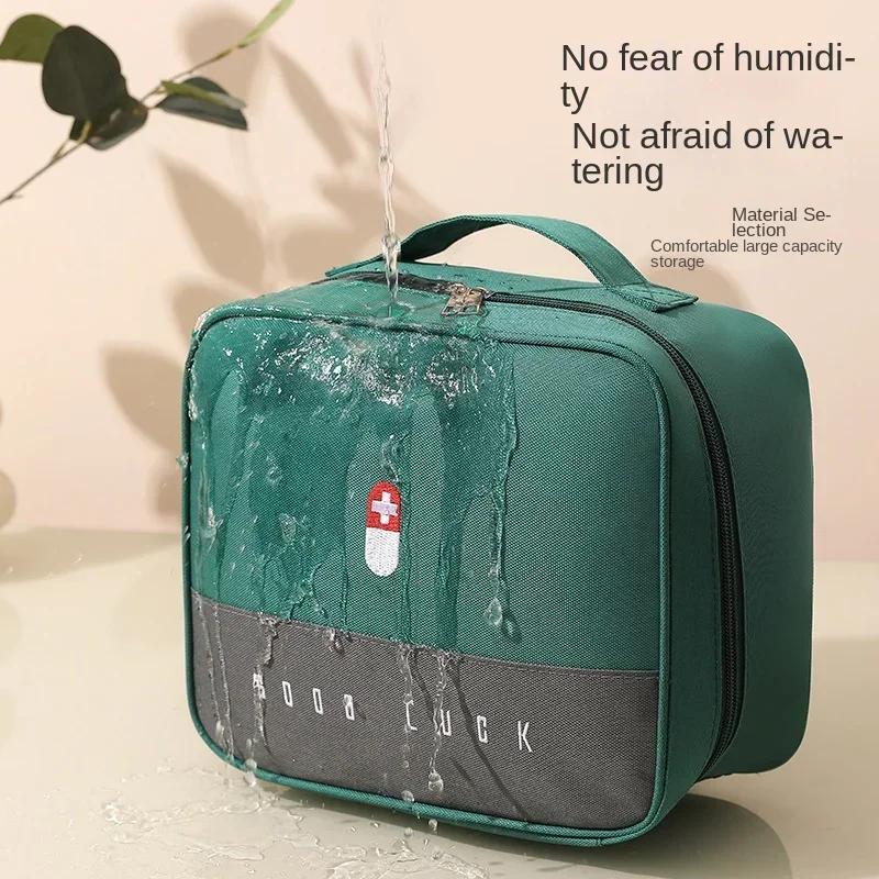 Medical Medicine Kit Multifunctional Layered Health Storage Bag Organizer Pouch Bags for Women Travel Makeup Pouch Cosmetic Bag