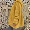 Winter Autumn Solid Color Sweater Women Long Sleeve Braided Hooded Pullover Boho Streetwear Knitted Sweater Oversized 2023 5