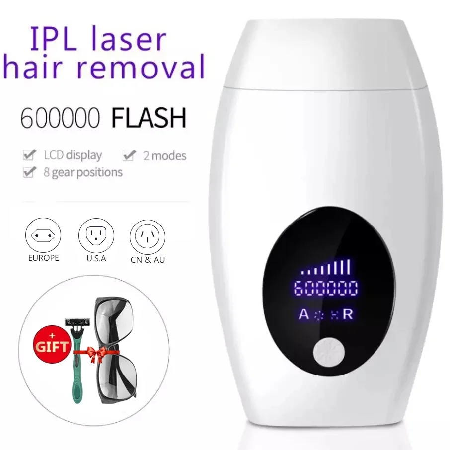 

600000 Flashes Laser Epilator Laser Hot Sell Permanent IPL Photoepilator Hair Removal Painless Electric Epilator Machine