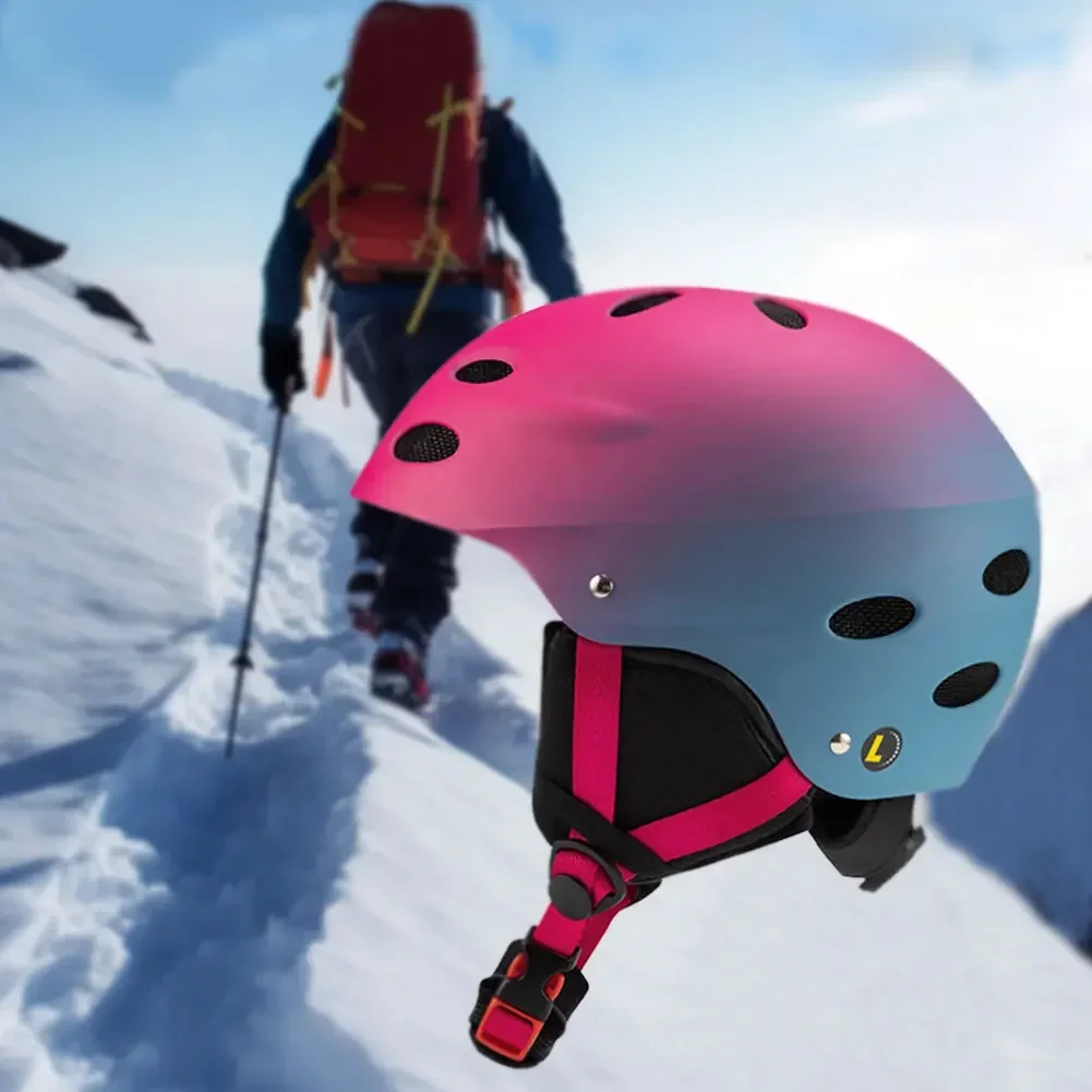 

Gradient Snowboard Helmet with 17 Cooling Vents Adjustable Snow Helmet Durable ABS Shell Skateboard Helmet for Men Women Youth