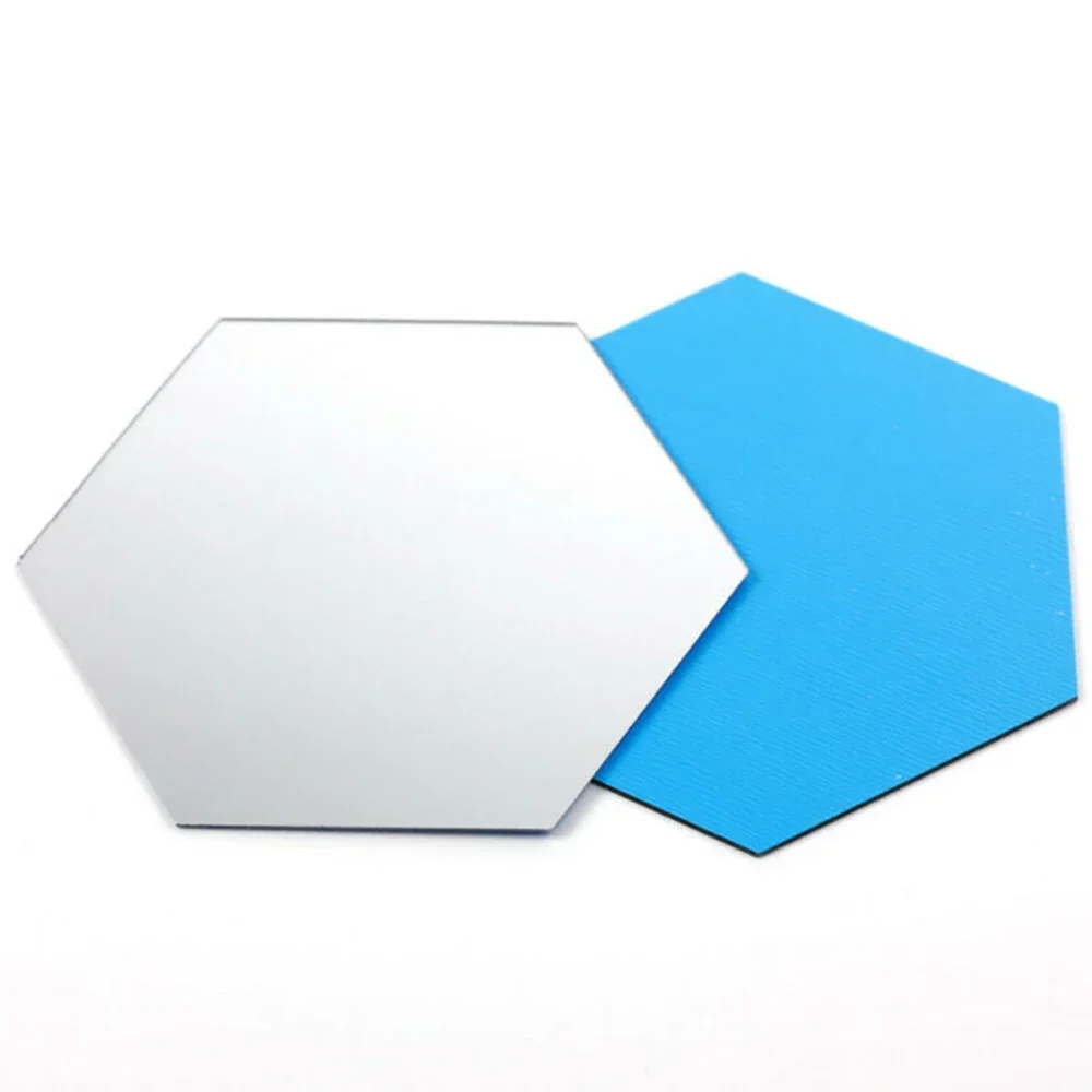 3D Hexagon Mirror Sheets 24pcs Flexible Removable Self Adhesive Mirror Wall Stickers Home Living Room Bedroom Wall Decoration wall sticker,mirror wall sticker