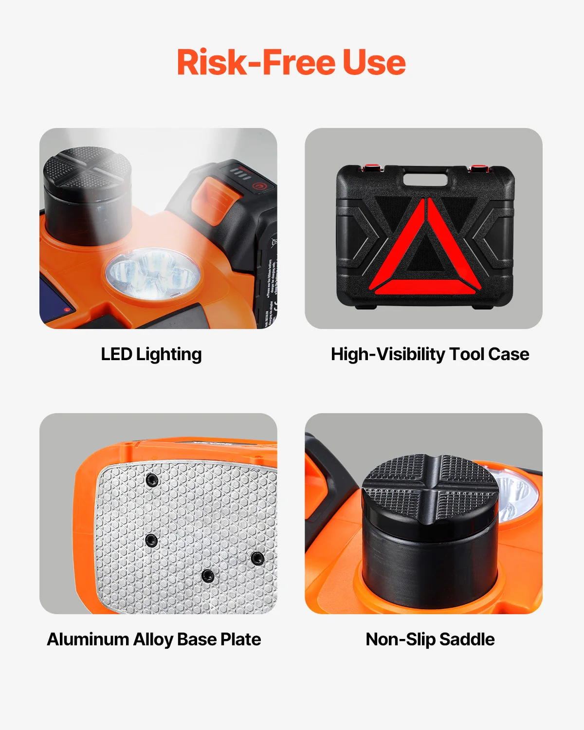 SucceBuy Electric Car Jack 5T Electric Scissor Jack with Electric Impact Wrench & LED Light & Remote Control for Sedan SUV Truck